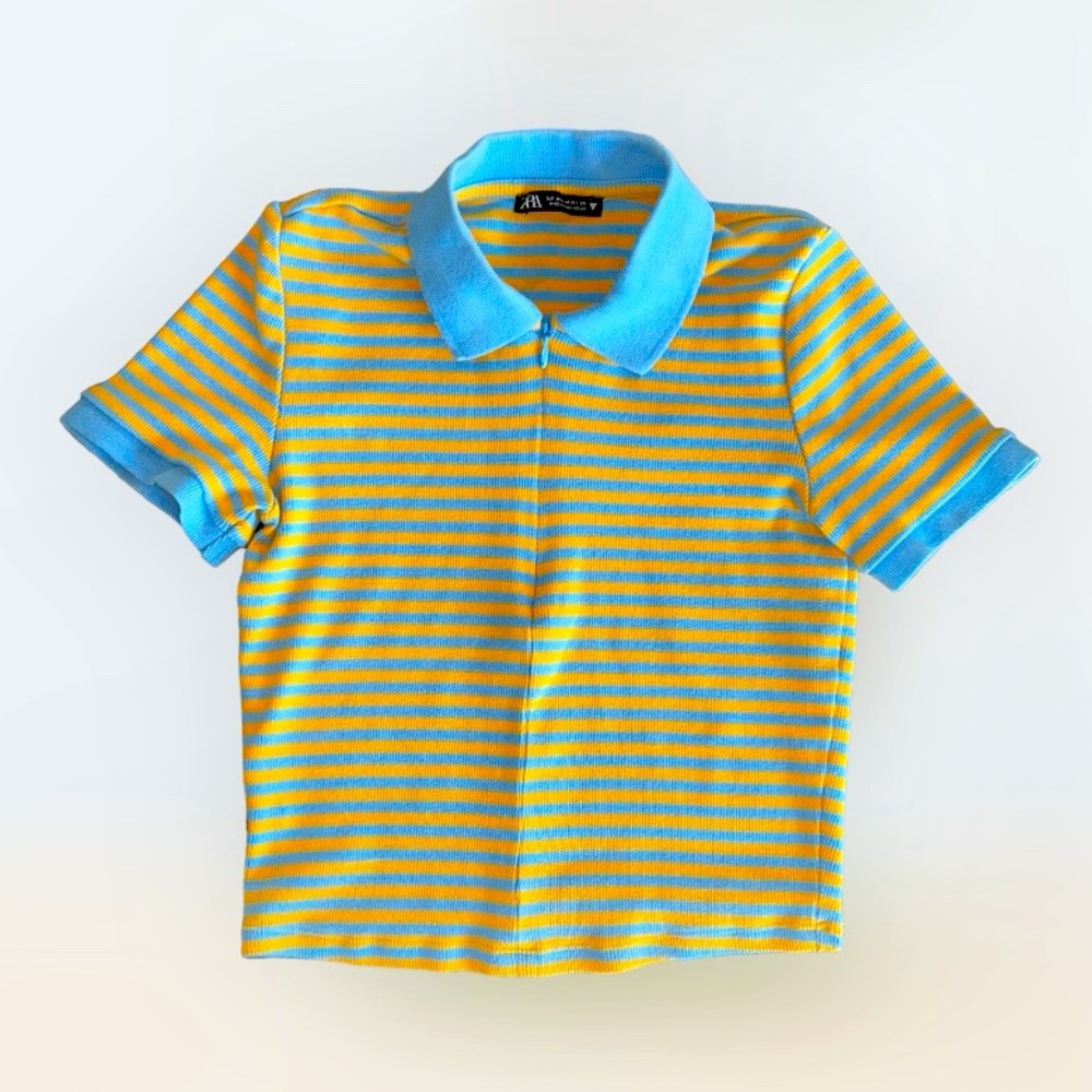 Zara collared top